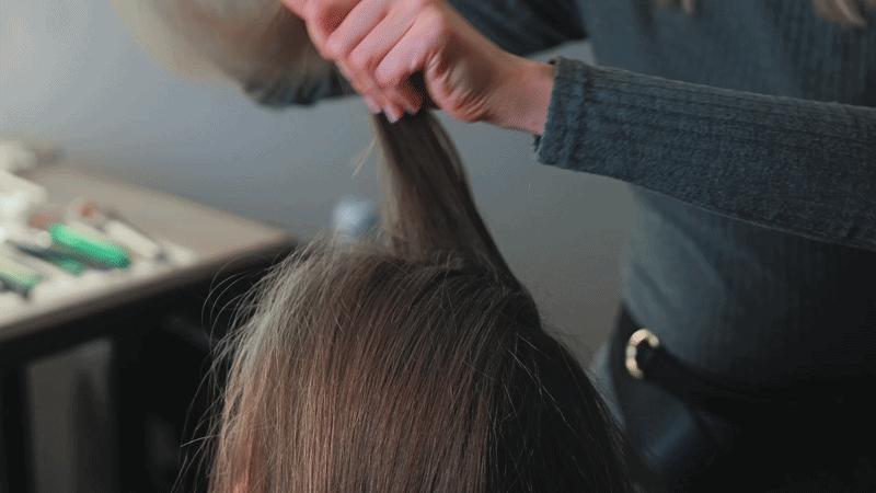 Featured hair extensions transformation